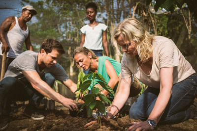 With Carnival Corporation's new fathom brand, travelers will work alongside people in global communities in need. Planting cacao plants allows the cooperatives to increase their production, to help locals achieve economic independence.