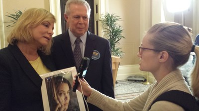 Brittany Maynard's mom, Debbie Ziegler, & husband Gary Holmes doing radio interview after California Senate passed the End of Life Option Act inspired by Brittany Maynard's advocacy