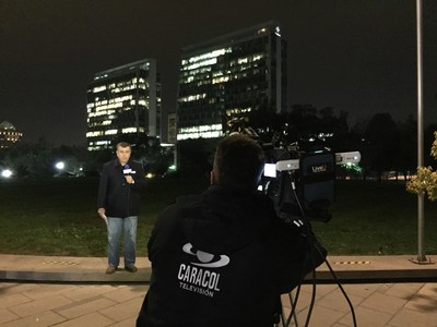 Caracol Television Colombia using LiveU's video transmission technology