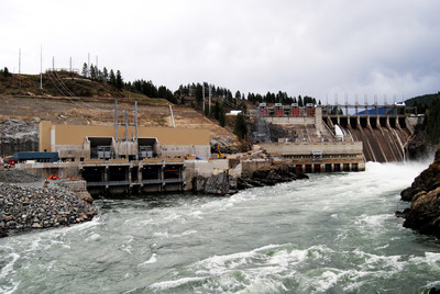(Source: Columbia Power Corp.) The Waneta Expansion Project powers about 60,000 homes per year through clean, renewable hydroelectric power.
