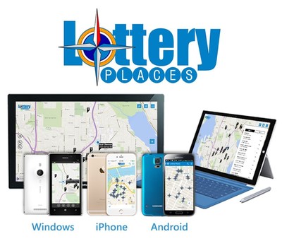 Lottery Places is a new mobile app for iPhone, Android and Windows that lets you find the nearest lottery retailers no matter where you are.