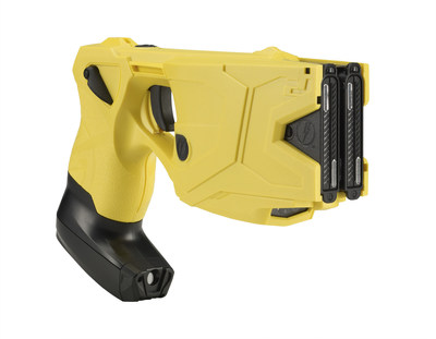 The TASER(R) X2(TM) conducted electrical weapon (CEW) Smart Weapon with dual shot capability and TASER(TM) CAM HD recorder. The use of TASER CEWs has saved more than 150,000 lives from potential death or serious injury.  Photo courtesy of TASER International, Scottsdale, AZ.