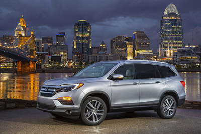 All-New 2016 Honda Pilot: The Fully Redesigned Three-Row Honda SUV Sets New Benchmark with More Power, Fuel Efficiency and Space, Plus Top-Class Safety Features and Maximum Family Connectivity