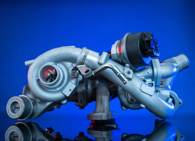 BorgWarner's regulated two-stage (R2S(R)) turbocharging technology boosts the new powerful 2.0-liter diesel engine and improves performance and fuel economy of Ford's first engine for passenger cars equipped with a two-stage turbocharging system.