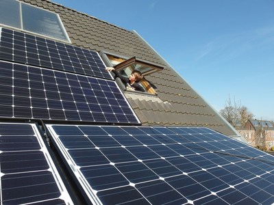 A new report by AEE Institute shows that renewable resources, like this residential solar energy system, and ...