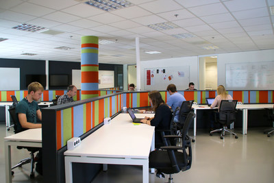 Designers and consultants working at IBM's new studio in Groningen, the Netherlands