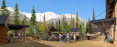 Holland America's new Base Camp at Alaska's McKinley Chalet Resort near Denali