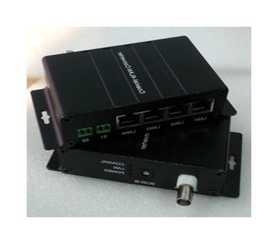 Xingtera Ethernet to Coax Converter (4*RJ45/1*BNC)