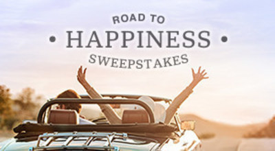 Enter the Road to Happiness Sweepstakes at www.roadtohappysweeps.com