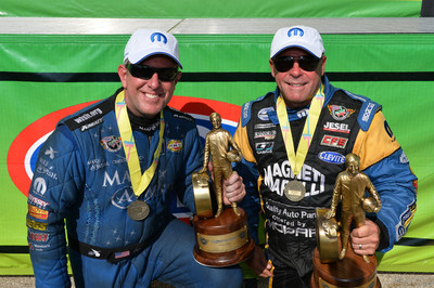 Mopar earns a pair of wins at Route 66 NHRA Nationals with Allen Johnson and Tommy Johnson Jr.
