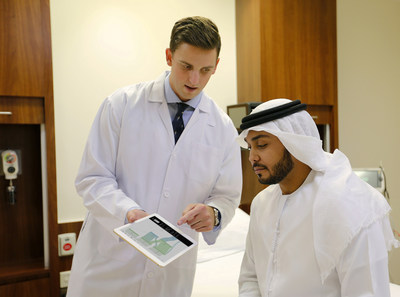 Abu Dhabi, United Arab Emirates -- On July 14, 2015 IBM and Mubadala announced the development of a joint venture to bring IBM Watson to the Middle East and North Africa region. The healthcare field is a particularly promising area where the two organizations envision medical professionals using Watson to better personalize treatment options, share expertise among specialists, and scale knowledge to a broader medical population. (Photo courtesy of Paul Malaluan/Photo House Media)