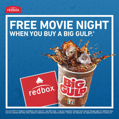 Redbox and 7-Eleven Big Gulp Promotion 2015