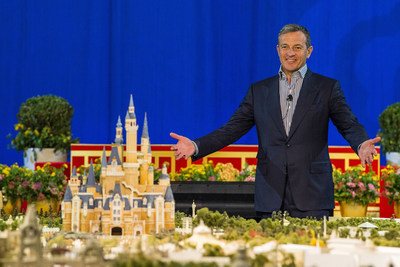 Disney Chairman and CEO Bob Iger revealed a scale model of Shanghai Disneyland and displays showcasing key highlights of unique attractions, entertainment, dining and hotels at a presentation held at the Shanghai Expo Centre.