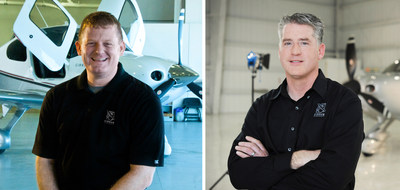Cirrus Aircraft's Todd Simmons (left) has been promoted to President, Customer Experience and Pat Waddick has been named President, Innovation and Operations.