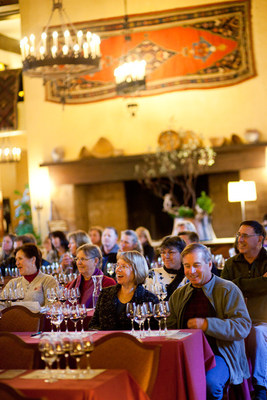 Vintners' Holidays in Yosemite tasting session in The Ahwahnee Great Lounge