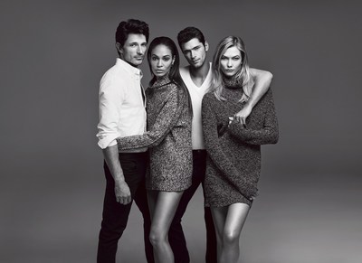 Joe Fresh Fall 2015 campaign featuring models Andres Velencoso, Joan Smalls, Sean O'Pry and Karlie Kloss (Johan Sandberg/ Courtesy Joe Fresh)