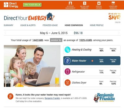 Home comparison feature in Direct Your Energy by Direct Energy