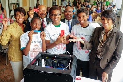 Verizon's Minority Male Makers program helps boys learn coding and 3D design.