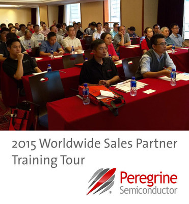 Over 60 sales partners attended Peregrine Semiconductor's regional training in Shanghai, China. This was one of the stops on the Peregrine Semiconductor 2015 Worldwide Sales Partner Training Tour.