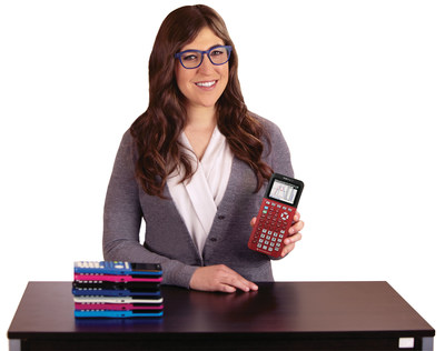 Bring Mayim Bialik back to school by showing your TI love. Share a photo or video with your TI calculator on Twitter or Instagram using #ilyTIcontest to win a classroom visit from Mayim and a class set of TI's newest graphing calculator, the TI-84 Plus CE.