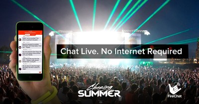 Chasing Summer Festival and FireChat Team Up For Live Communications Without Signal
