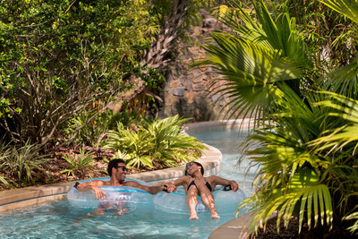 Relax on the lazy river or at the Oasis adult-only pool.