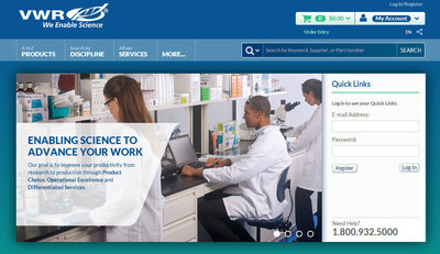 VWR's New Website Redesign Provides Improved Functionality for Customers