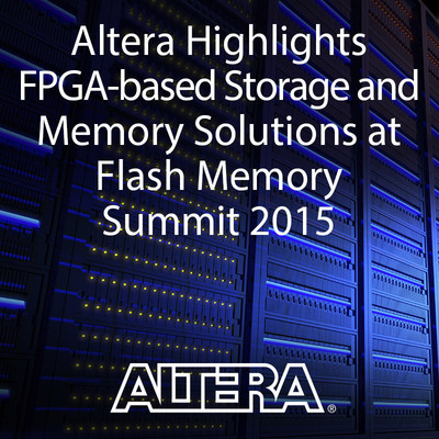 Altera Corporation is attending the Flash Memory Summit at the Santa Clara Convention Center, August 10-13, 2015, (Booth #486) to share how FPGAs can be used to accelerate storage and memory functions in the data center.