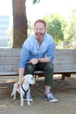Television star Jesse Tyler Ferguson partnered with Purina ONE and Petfinder to adopt his new dog, Fennel, on Sat., Aug. 8, 2015, in Los Angeles. Ferguson recently took the Purina ONE 28 Day Challenge, learn more at www.PurinaONE.com/MakeONEDifference. (Photo by Casey Rodgers/Invision for Purina ONE/AP Images)