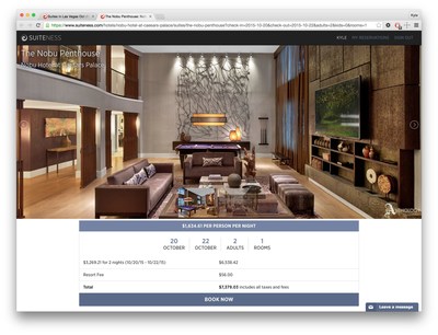 www.suiteness.com provides access to previously unseen luxury hotel suites