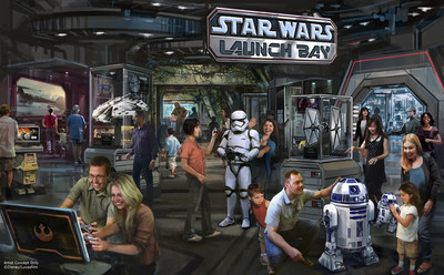Star Wars Launch Bay Coming to Disneyland Resort and Walt Disney World Resort -- This interactive experience will take guests into the upcoming film, Star Wars: The Force Awakens, with special exhibits and peeks behind the scenes, including opportunities to visit with new and favorite Star Wars characters, special merchandise and food offerings.  Star Wars Launch Bay will be located in the Animation Courtyard at Disney's Hollywood Studios and in Tomorrowland at Disneyland park. (Disney Parks)