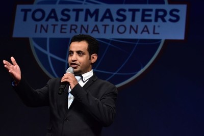 Mohammed Qahtani, a security engineer from Saudi Arabia, won the Toastmasters international speech contest in 2015.