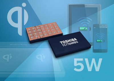 The Toshiba TC7764WBG wireless power receiver IC enables fast, wireless charging of mobile devices.