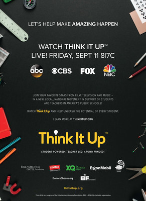 Watch Think It Up Live! Friday, Sept 11th 8|7C