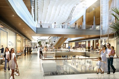 Interior rendering of Brickell City Centre's 500,000 square-foot shopping center