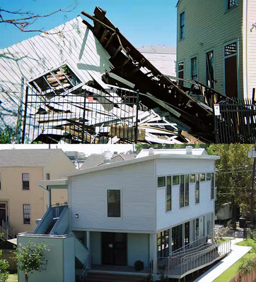 Destroyed by Hurricane Katrina in 2005, the New Orleans Mission Family Center reopened in 2009 with help from a $350,000 Affordable Housing Program (AHP) grant from the Federal Home Loan Bank of Dallas (FHLB Dallas). Additional special grant funds totaling $3 million for housing, $1.3 for small businesses, and $200,000 for nonprofits were awarded by FHLB Dallas after the devastation of Hurricanes Katrina and Rita in 2005.