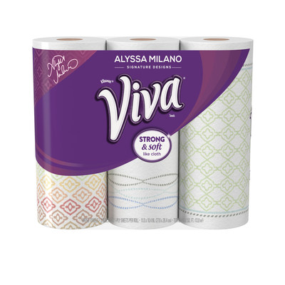 Viva Brand has teamed up with Hollywood actress and designer, Alyssa Milano, to transform traditional paper towels into kitchen couture with the launch of the Alyssa Milano Signature Designs by Viva Paper Towels.