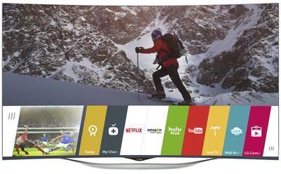 LG Electronics USA today announced a no-cost firmware update for its webOS Smart TV platform on 2014 smart TV models, including the EC9300 (pictured). A free upgrade o this scale is unprecedented in the smart TV industry.