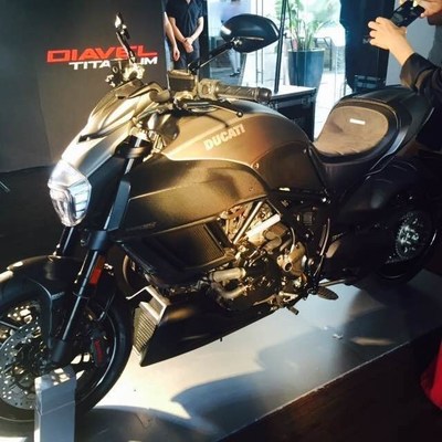 Ducati Diavel Titanium equipped with Alcantara