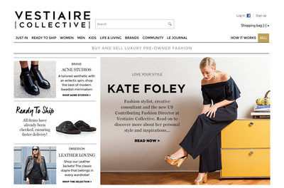 Vestiaire Collective Home Page