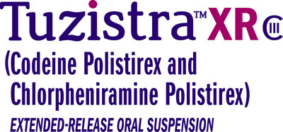 Tuzistra(TM) XR (codeine polistirex and chlorpheniramine polistirex), extended-release oral suspension, CIII
