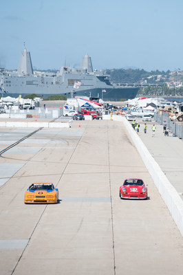Vintage auto racing on the only race track on a live U.S. Navy runway, Fleet Week Coronado Speed Festival.