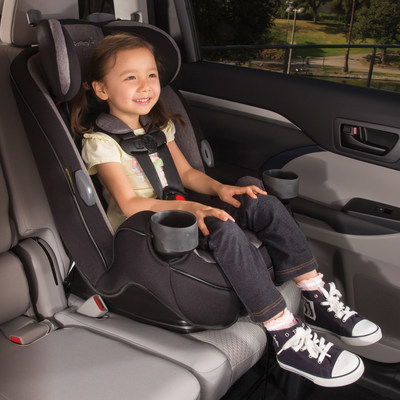 Dorel Juvenile's Safety 1st Grow and Go(TM) 3-in-1 Convertible Car Seat, accommodates children from five pounds up to 100 pounds, making it easier and more affordable to keep children in child restraints for longer.