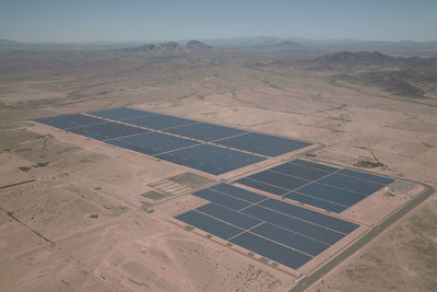 An aerial view of the jointly-owned first phase of Sempra U.S. Gas & Power's Mesquite Solar complex in Arizona.