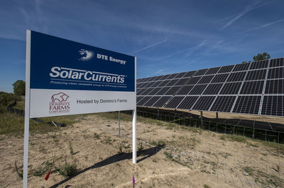 DTE Energy SolarCurrents solar array at Domino's Farms