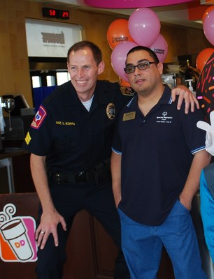 Police officers will join Special Olympics athletes at Dallas - Fort Worth area Dunkin' Donuts locations on Sat. Sept.19 from 6:00 a.m. - 11:30- a.m., to raise funds for Special Olympics.