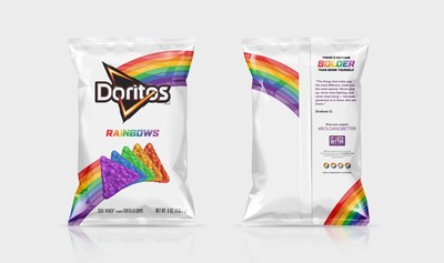The Doritos brand, in partnership with the It Gets Better Project, launches Doritos Rainbows chips, a new, limited-edition product to celebrate the LGBT community. ; Get your bag while supplies last and learn more at: ItGetsBetter.org/DoritosRainbows
