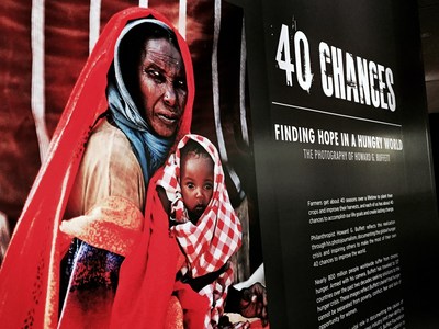 On Sept. 18, the Newseum unveiled its new exhibit "40 Chances: Finding Hope in a Hungry World - The Photography of Howard G. Buffett," featuring 40 of Buffett's photos documenting the world hunger crisis as part of a global awareness campaign. The exhibit will be on display through Jan. 3, 2016.