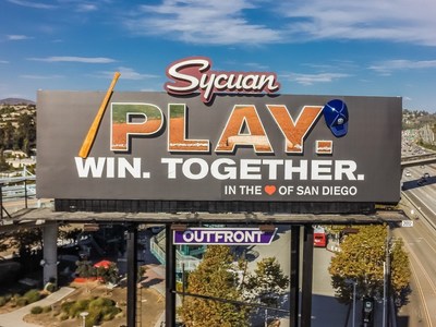 Sycuan billboard in the heart of San Diego