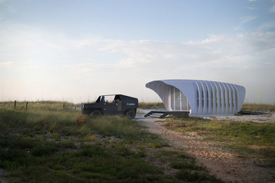SOM-Designed 3D-Printed Building Powered by a Car